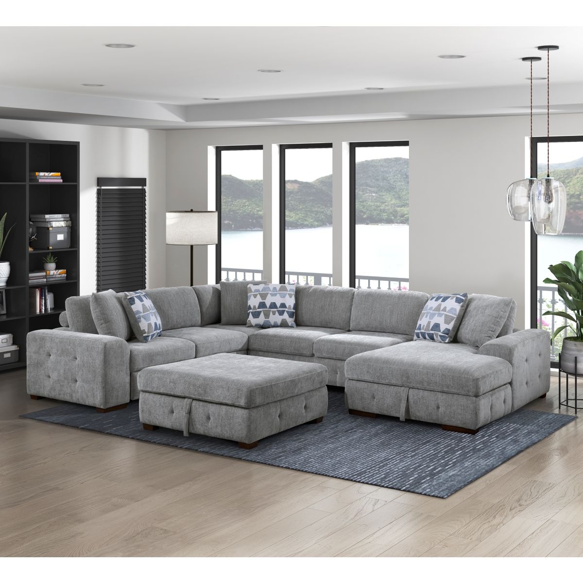 Raife - Sectional With Ottoman