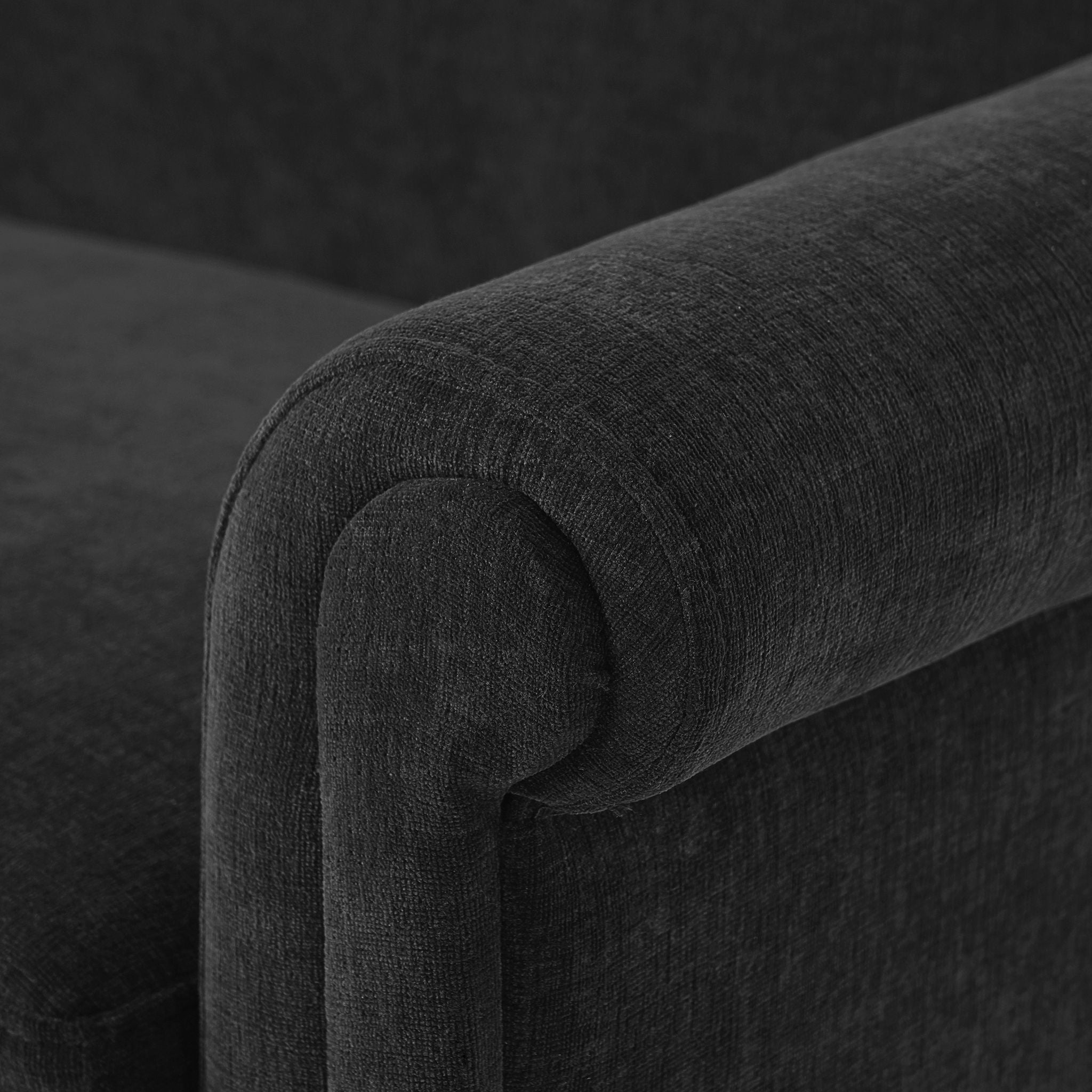 Loveseat Sofa, 2 Seater Couch With Rolled Arms