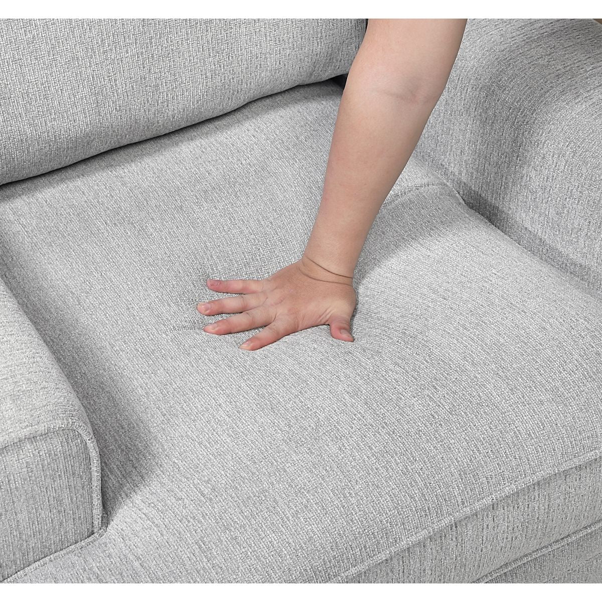 Sarah - Loveseat - Pearl Silver