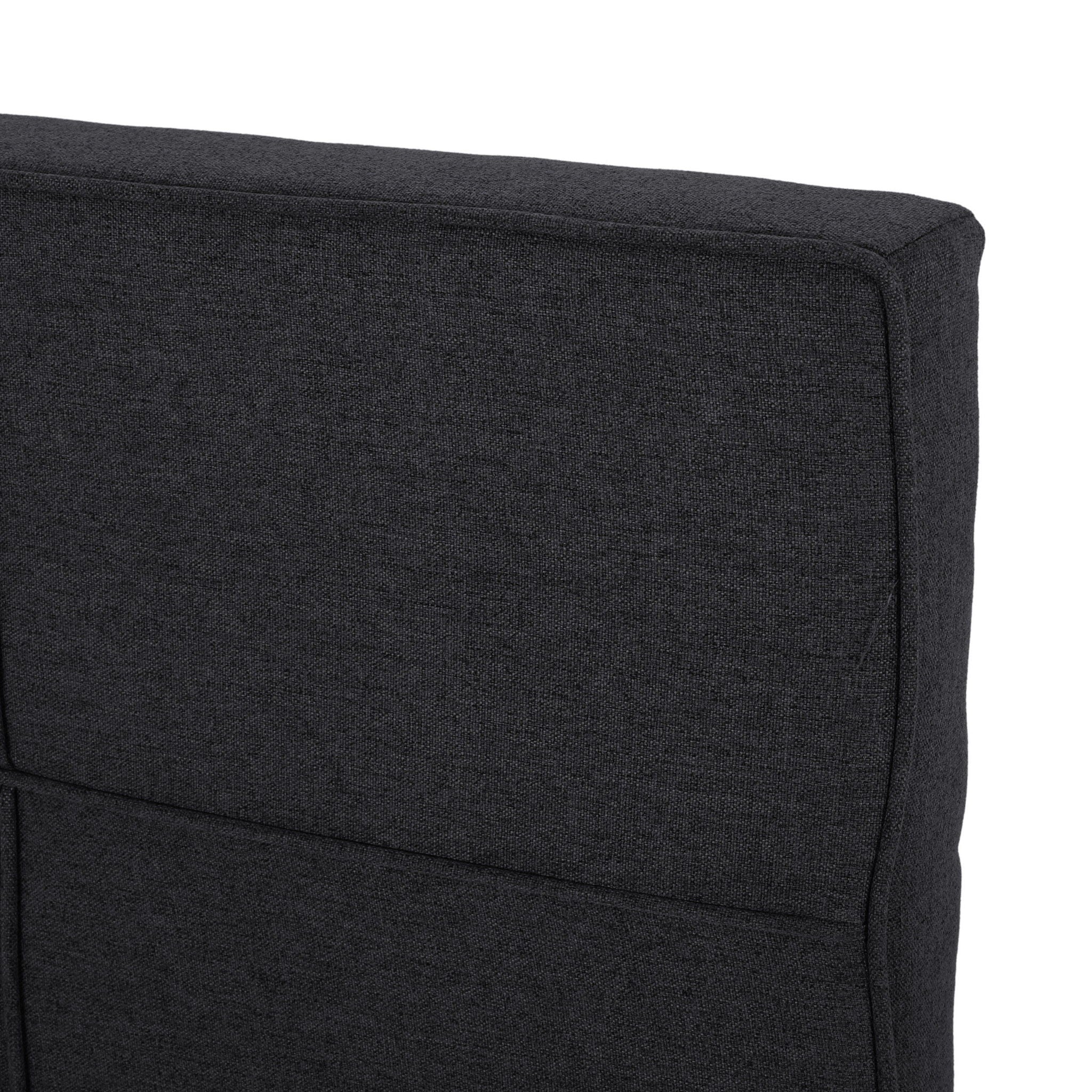 Marakesh - Contemporary Fabric Upholstered King / California King Headboard - Black