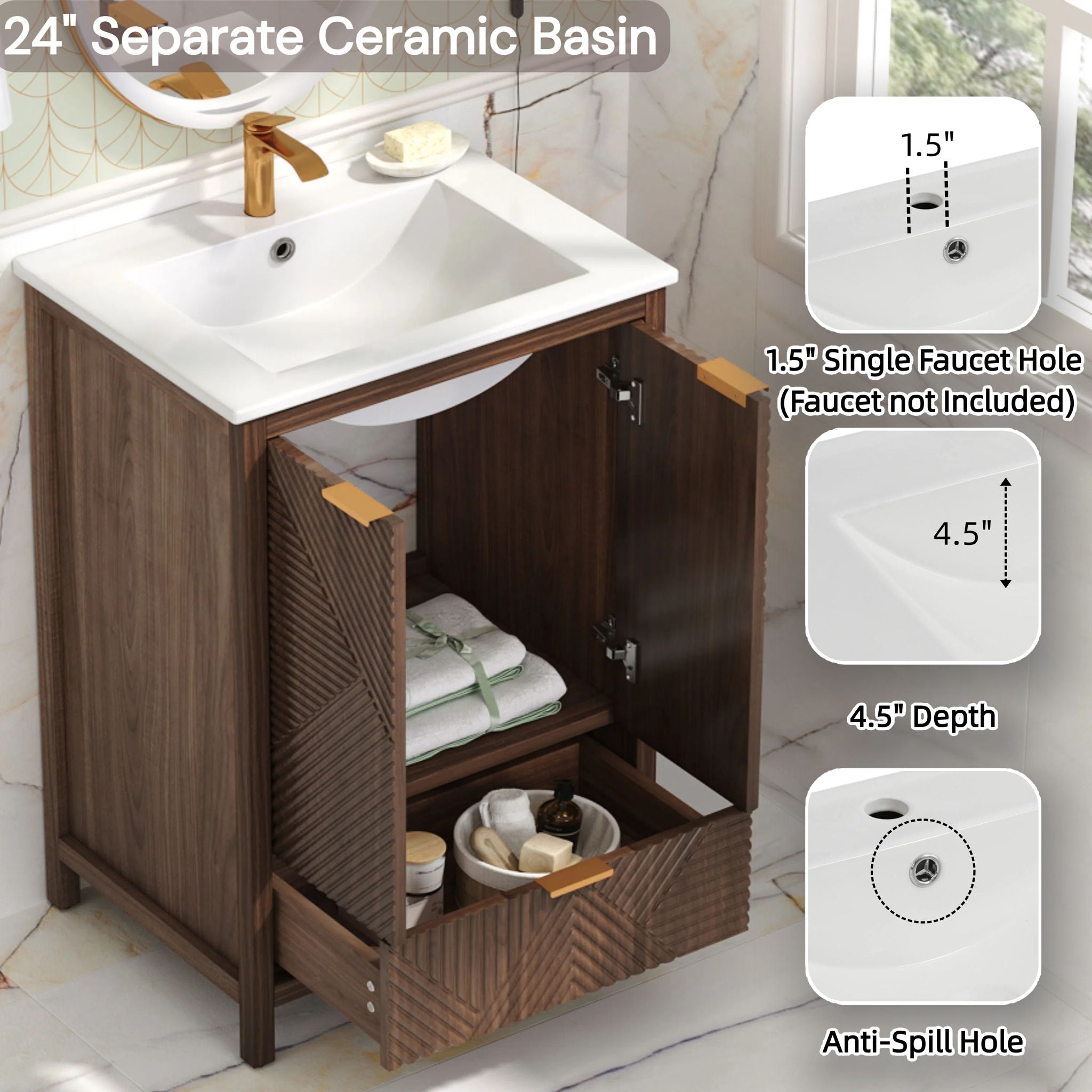 Modern Bathroom Vanity With Sink Combo