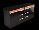 Portofino Adjustable Leatherette Bed with built-in Nightstands