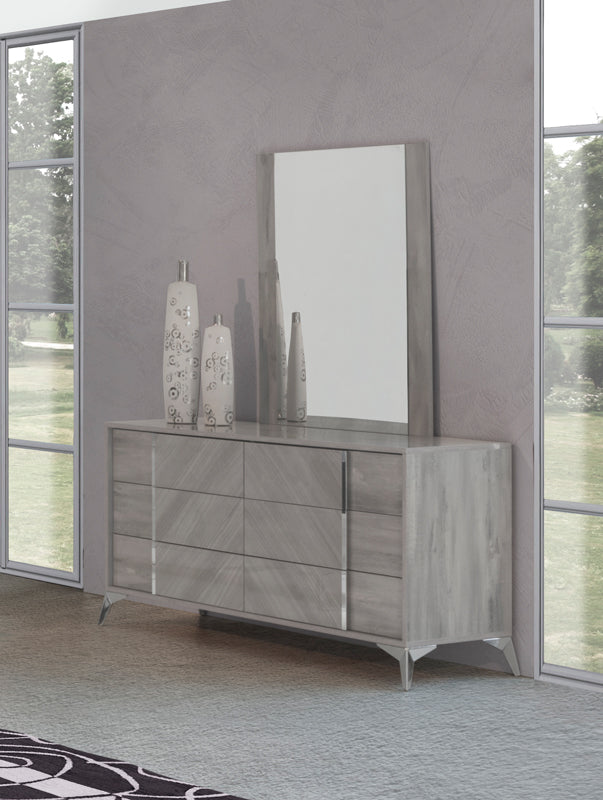 grey contemporary dresser Nova Domus Alexa Italian Modern Grey Dresser