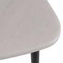 Modrest Andros - White Marble + Black Metal End Table