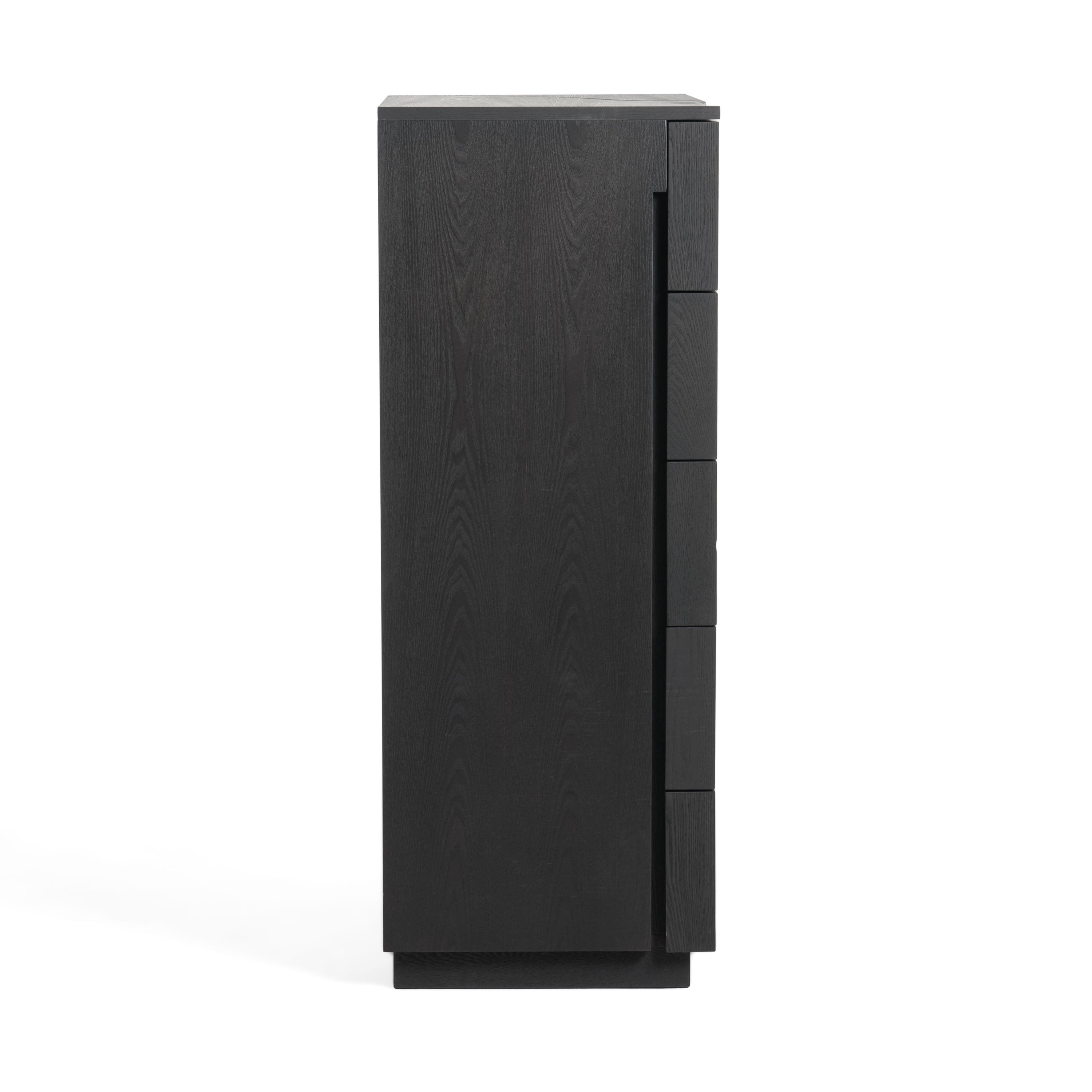 Modrest Aspen - Modern Matte Brown Ash & Silver Chest