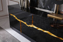 Modrest Aspen - Modern High Gloss Black & Gold Buffet