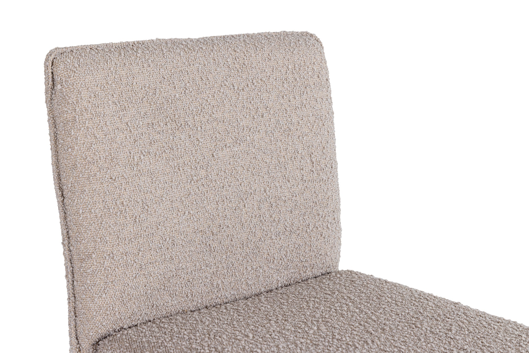 Modrest Atlanta - Modern Beige Fabric & Brass Counter Chair