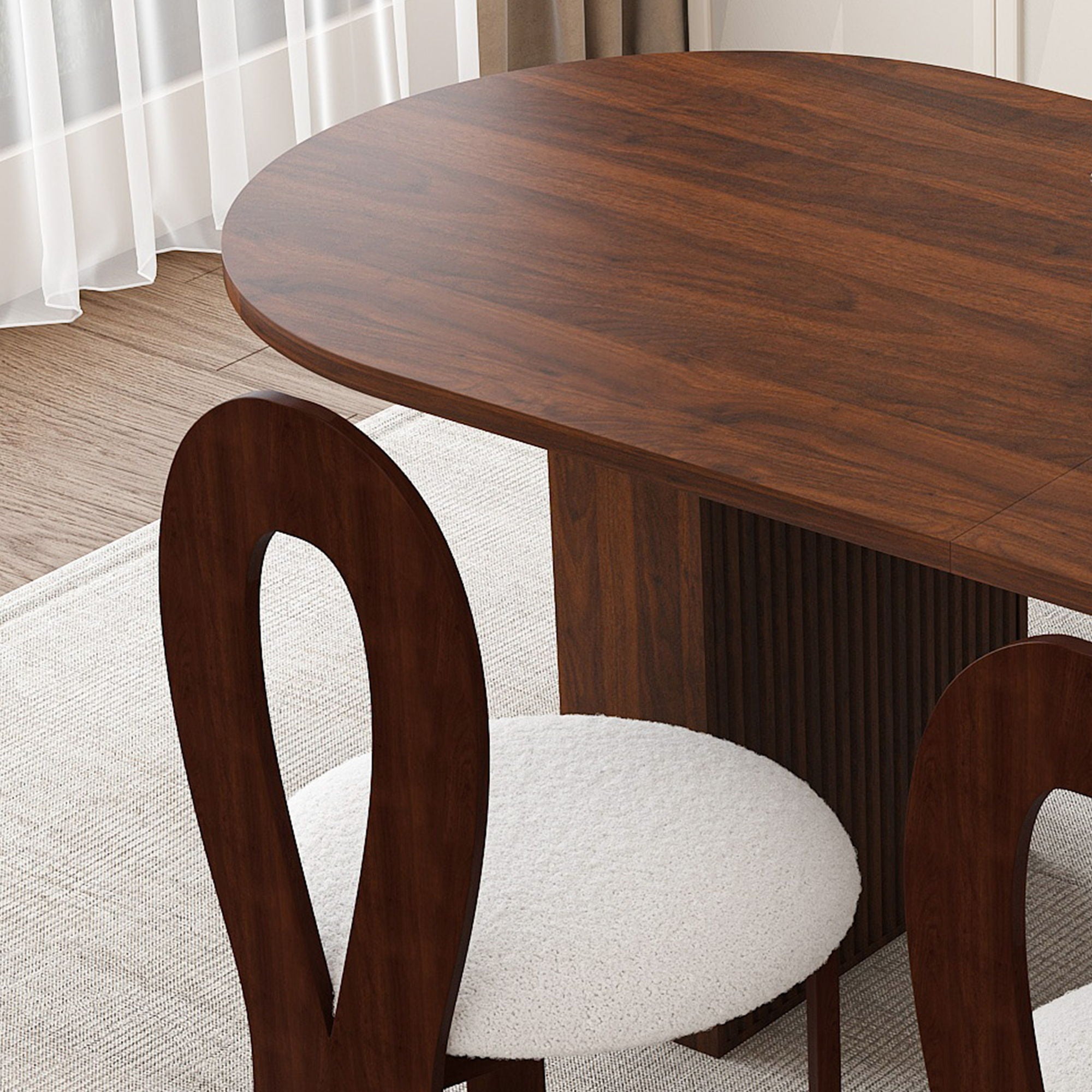Modern Oval Dining Table With Chairs