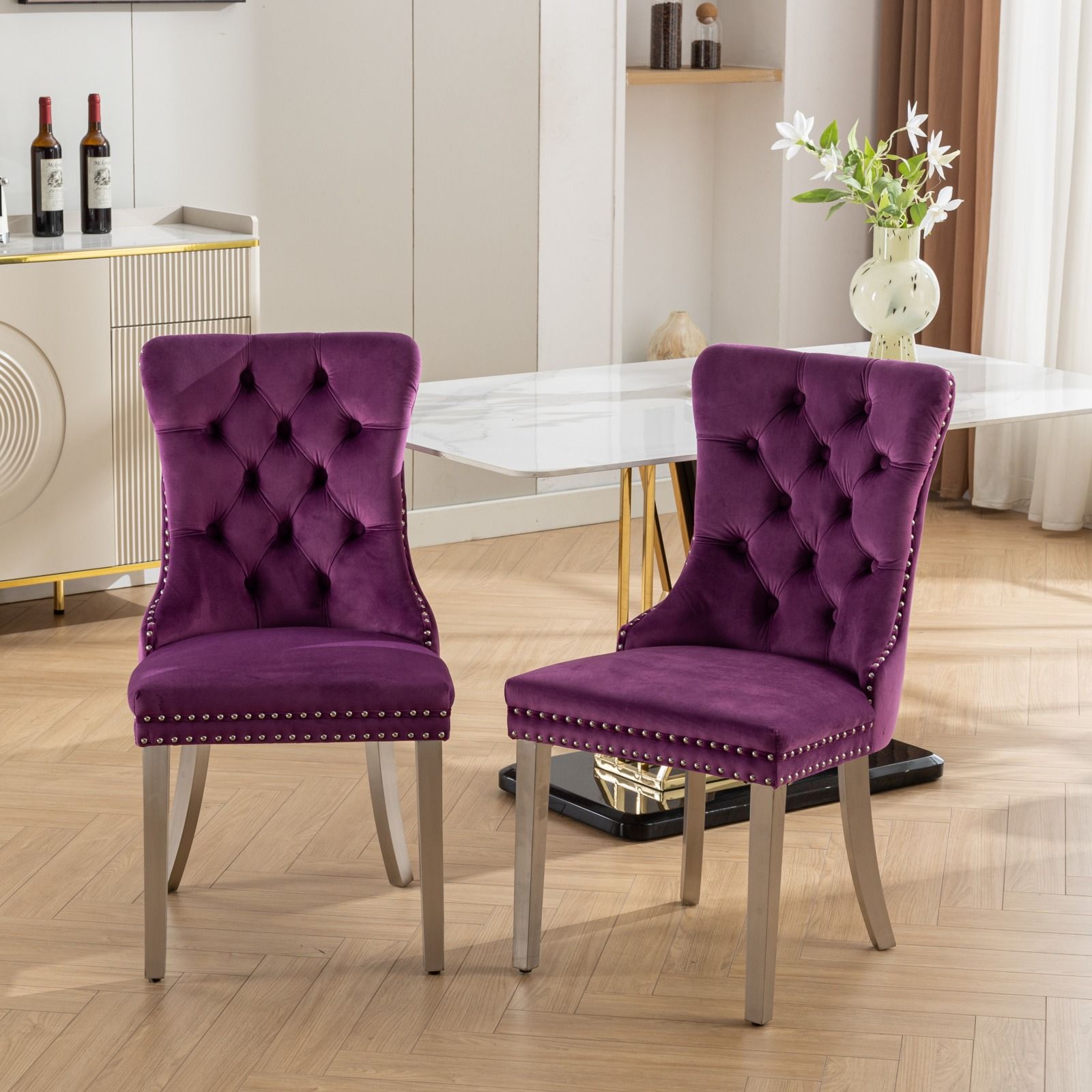 Nikki - Contemporary Upholstered Dining Chair (Set of 2)