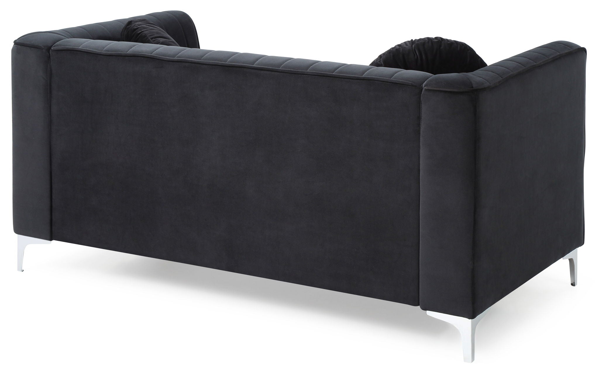 Glam Styled Micro Suede Loveseat