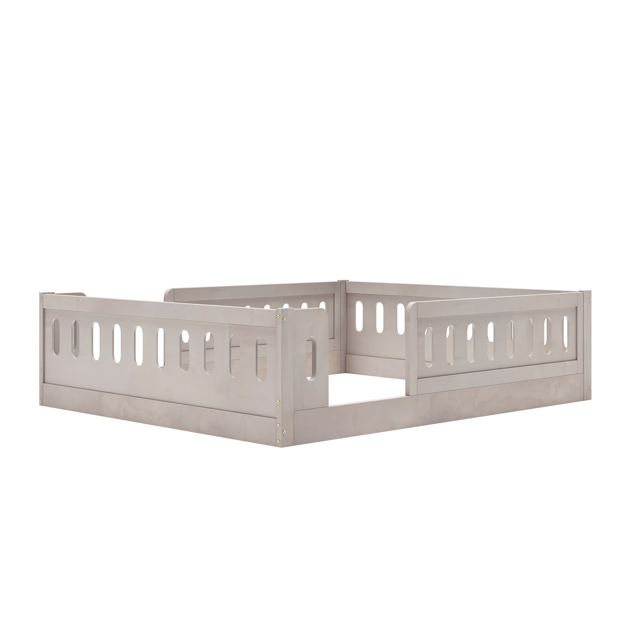 Platform Bed With Guardrail