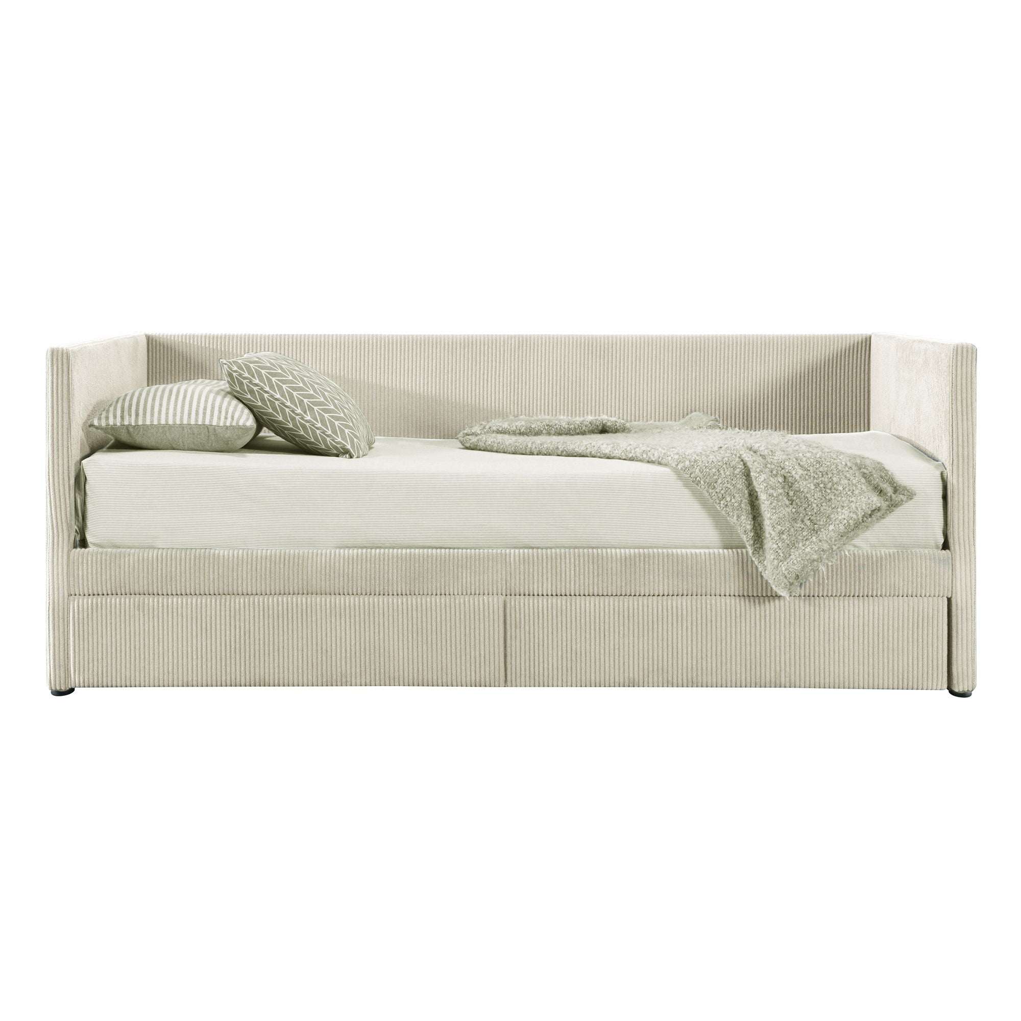 Daybed With Two Drawers And Wood Slat