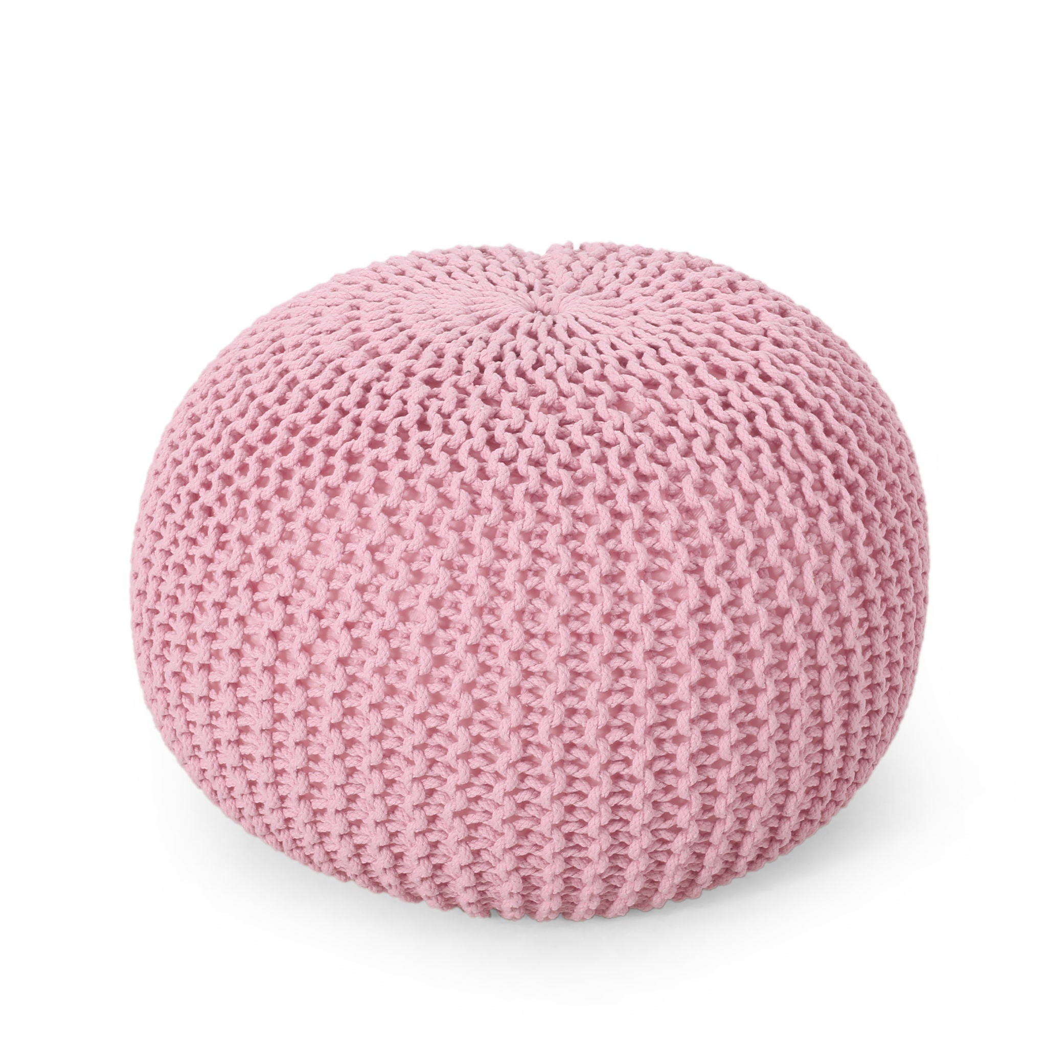 Belle - Modern Knitted Round Pouf