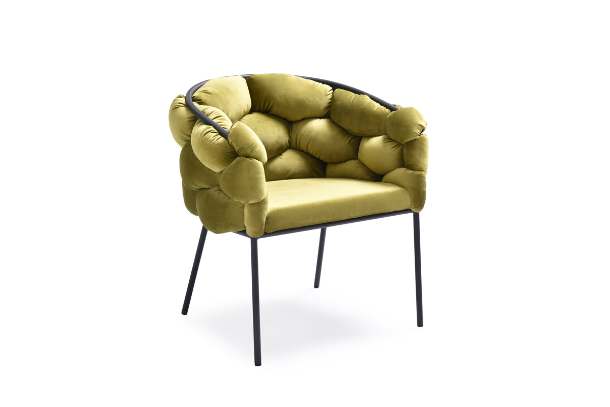 Modrest Debra Modern Green Fabric Dining Chair