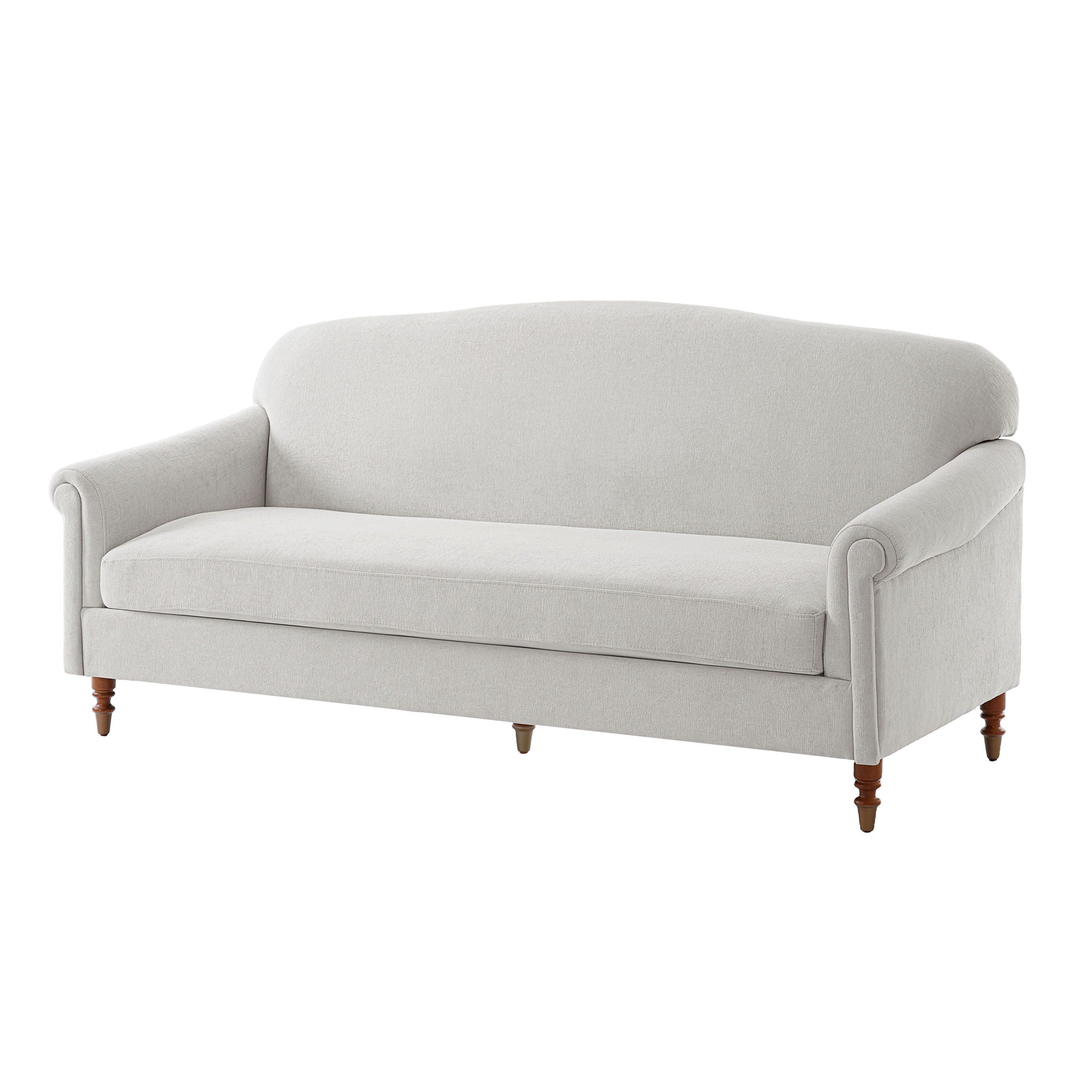 Loveseat Sofa, 2 Seater Couch With Rolled Arms