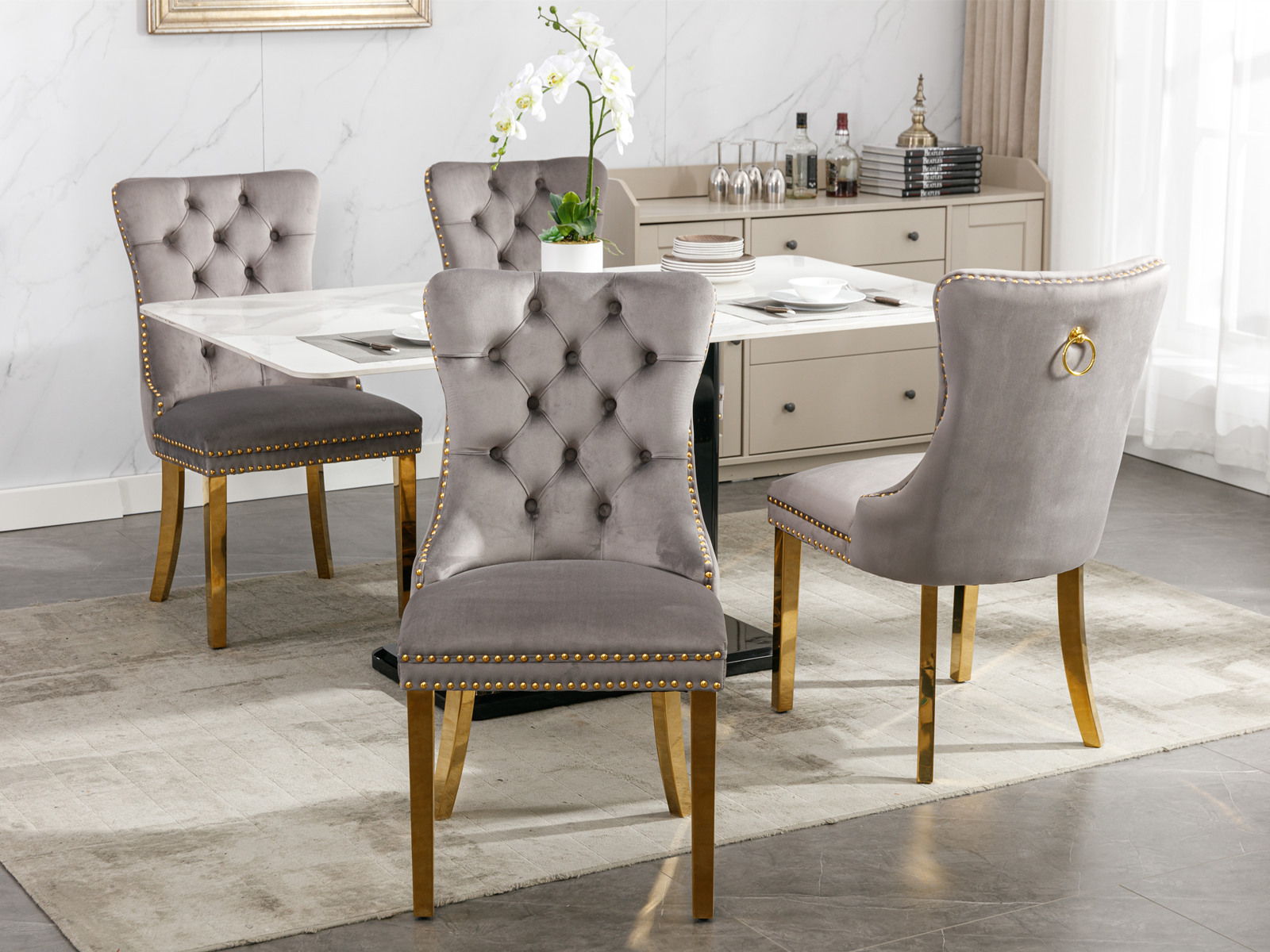 Nikki - Modern, High-End Tufted Dining Chair (Set of 2)