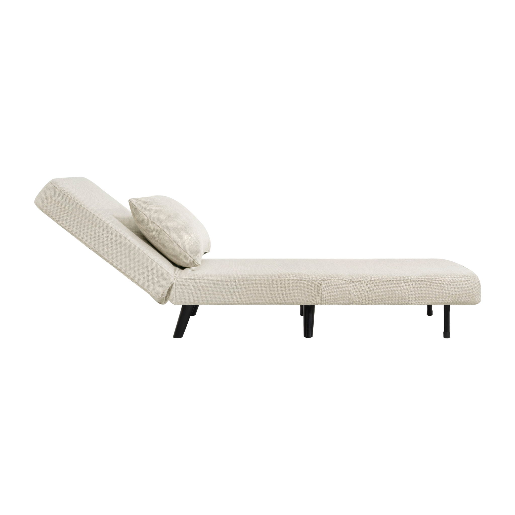 3 In 1 Foldable Chaise Lounge With Adjustable Backrest