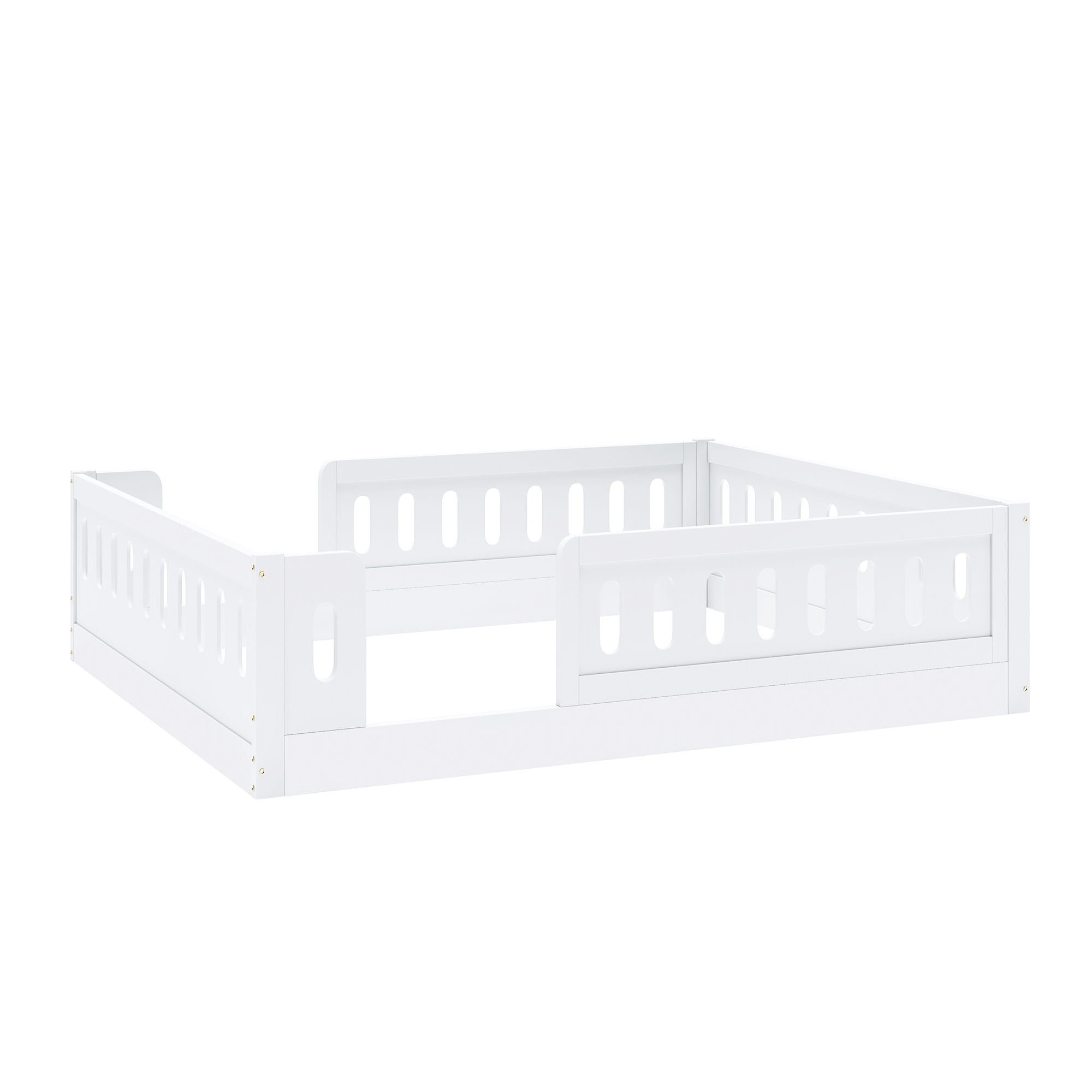 Platform Bed With Guardrail
