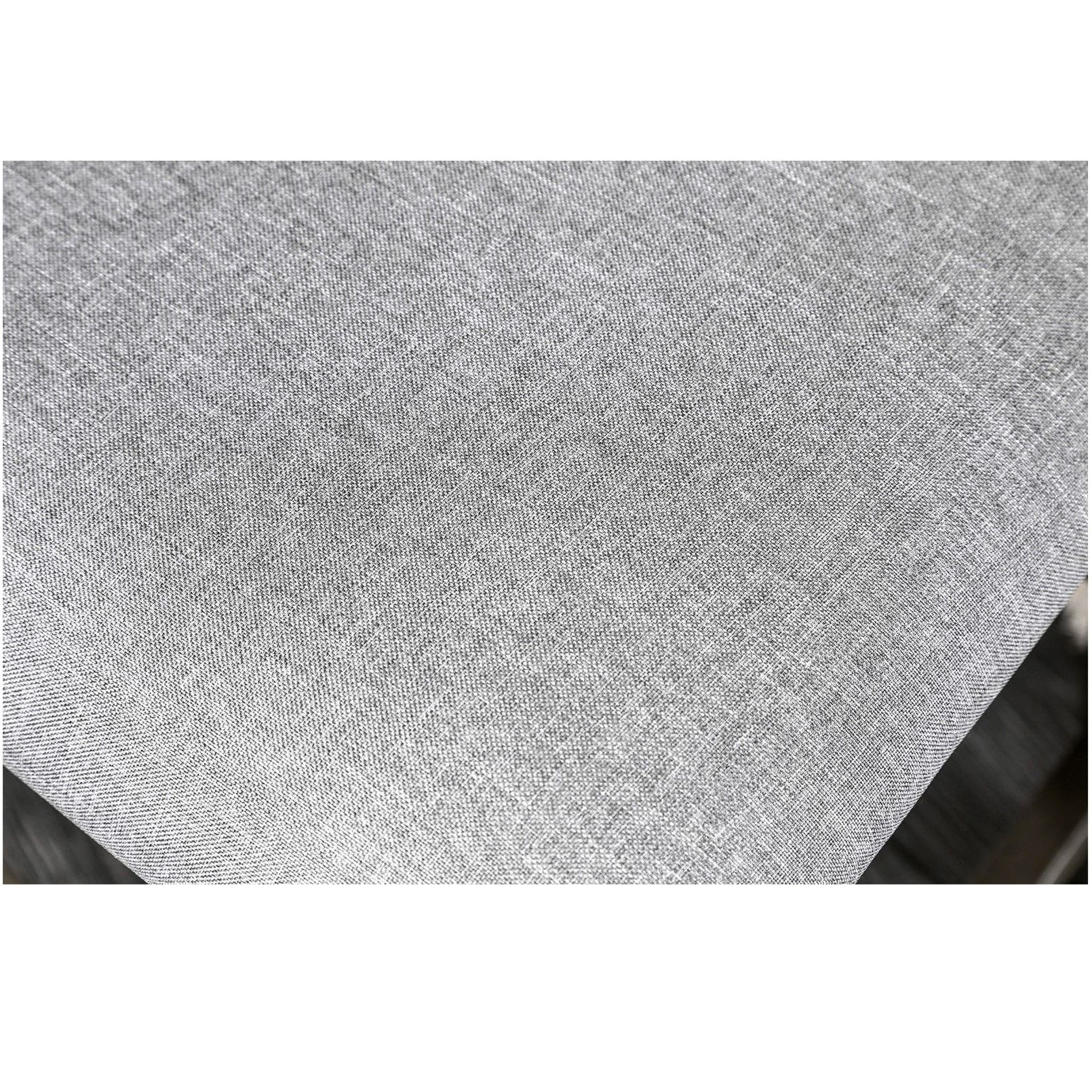 Padded Fabric Seat Panel Back Counter Height Dining Chairs (Set of 2) - Gray / Light Gray