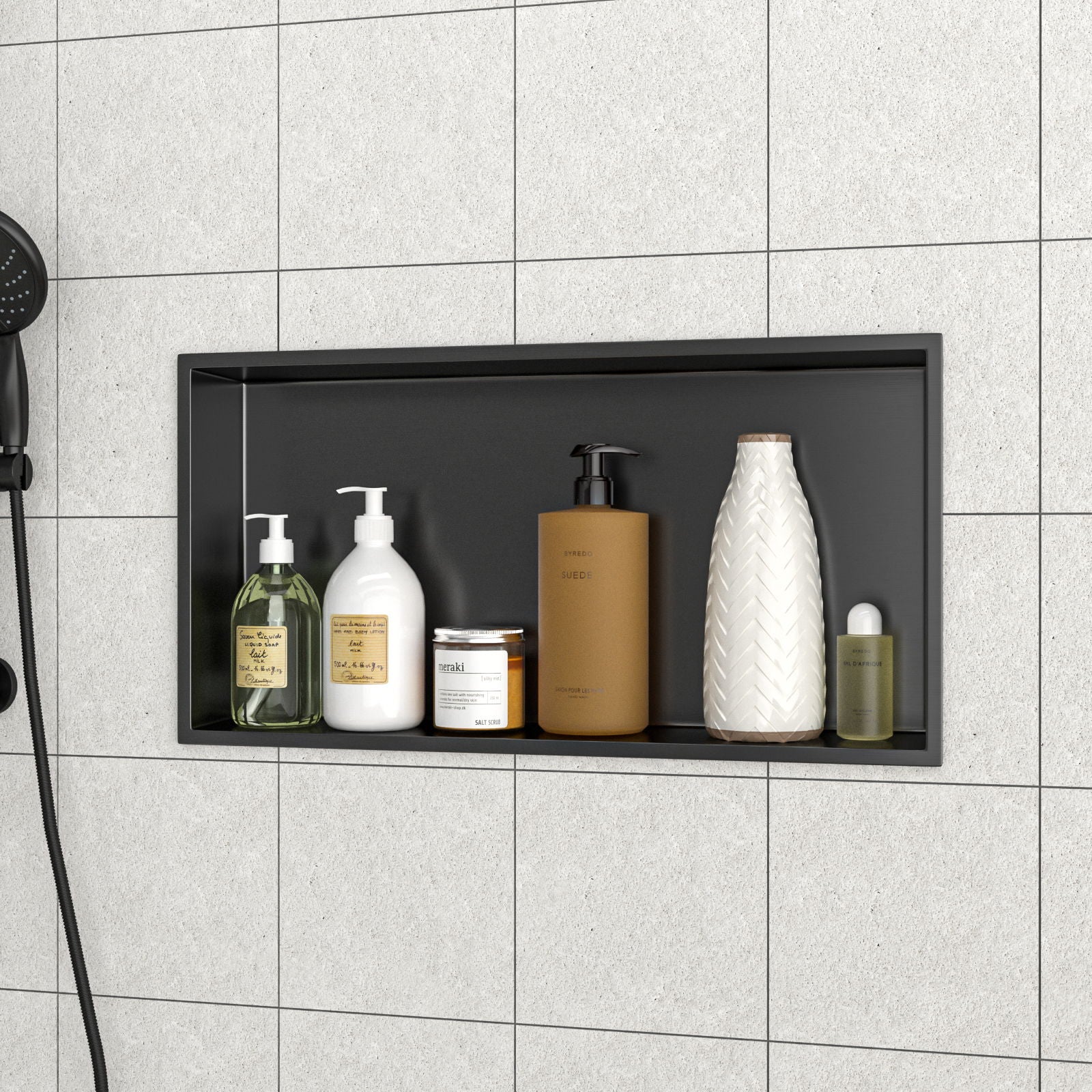 Stainless Steel Shower Niche With Seamless Design For Bathroom Storage