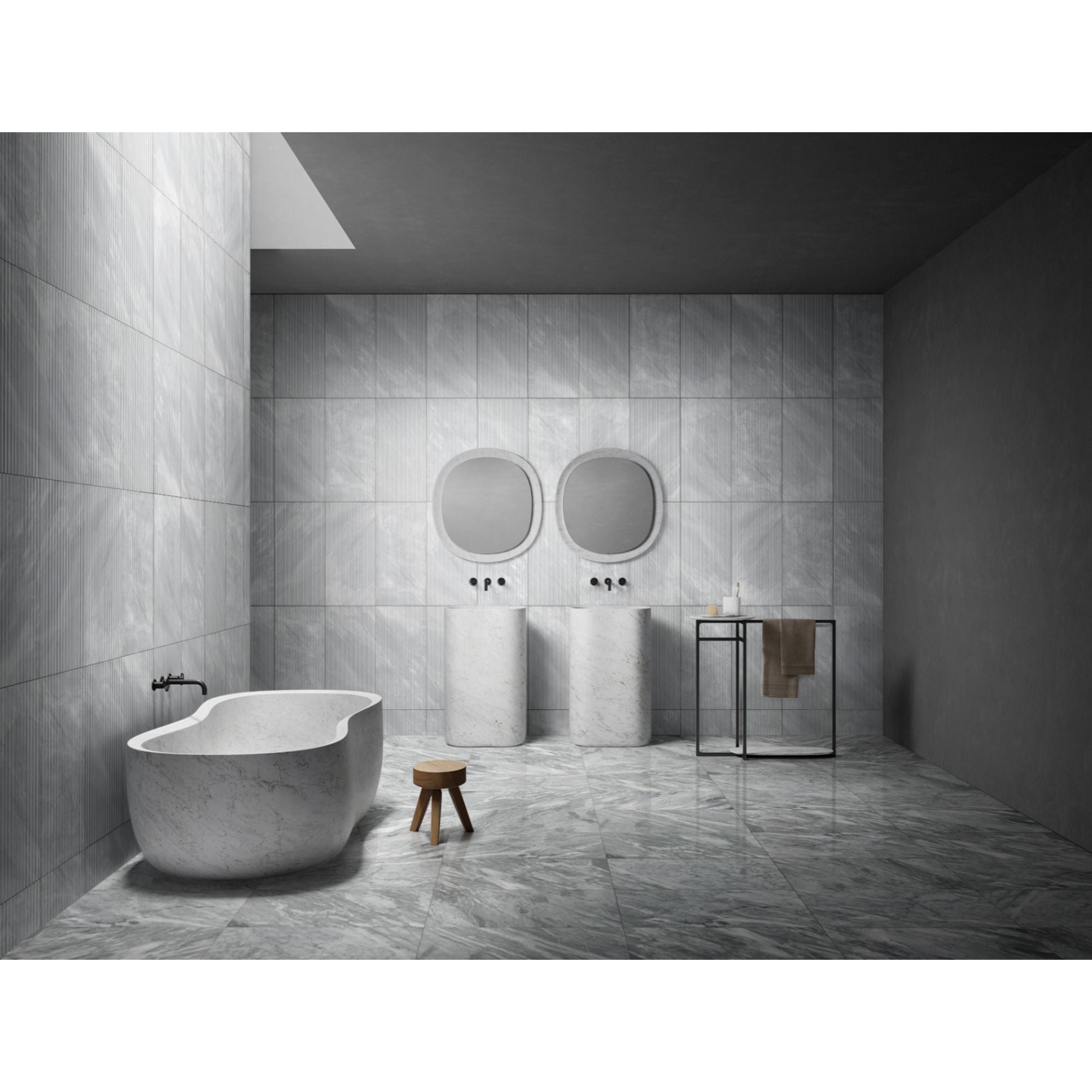 Natural Marble Polished Tile For Wall And Floor (Set of 4)