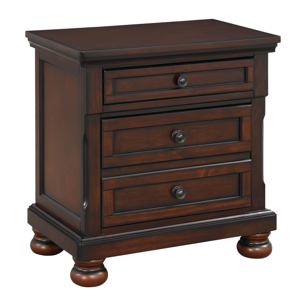 Cumberland - Nightstand, Hidden Drawer - Brown