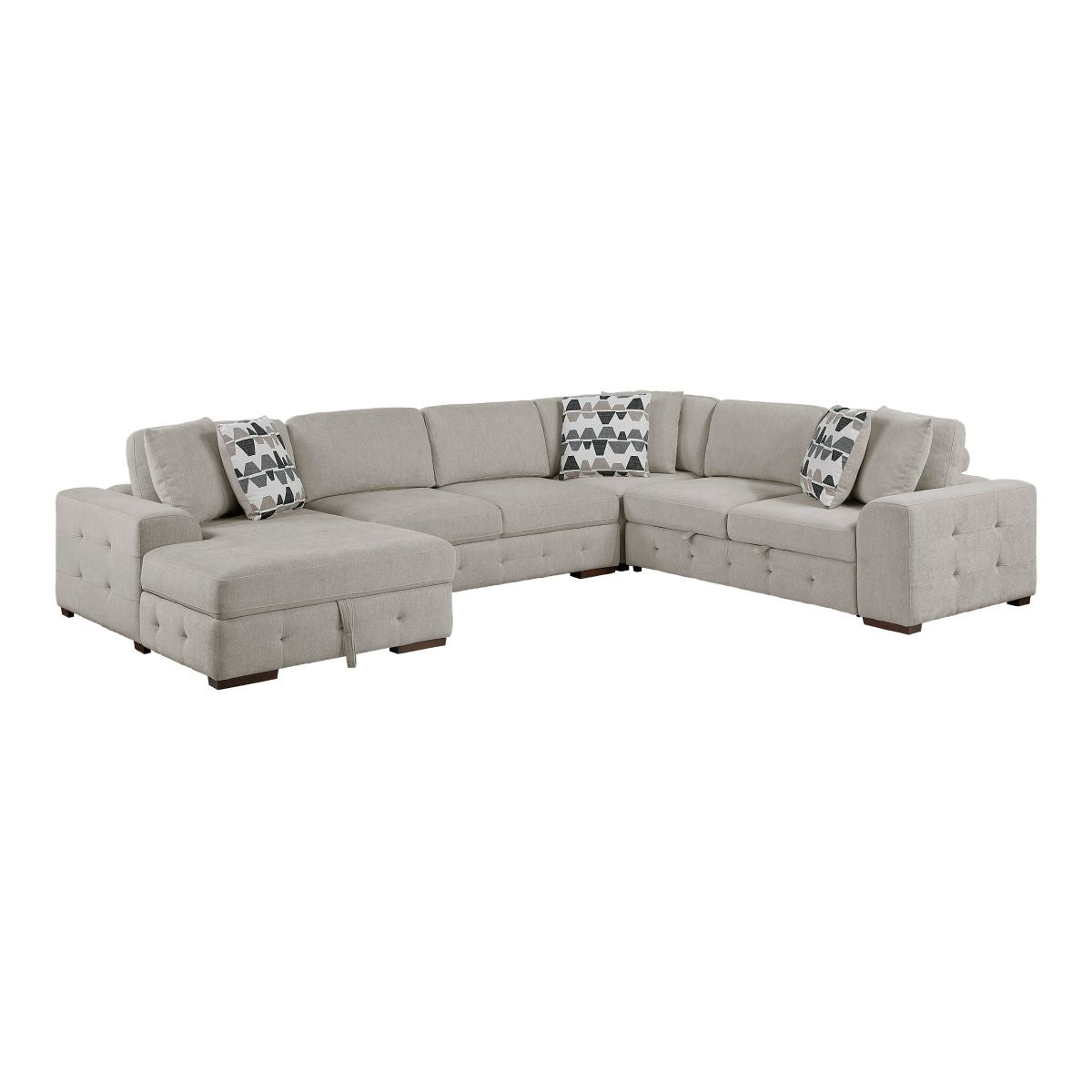 Raife - Sectional With Ottoman