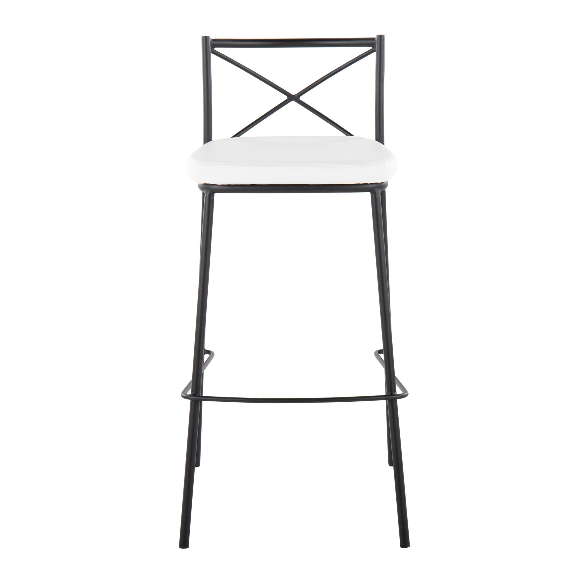 Modern Charlotte - Contemporary Fixed Height Barstool (Set of 2)