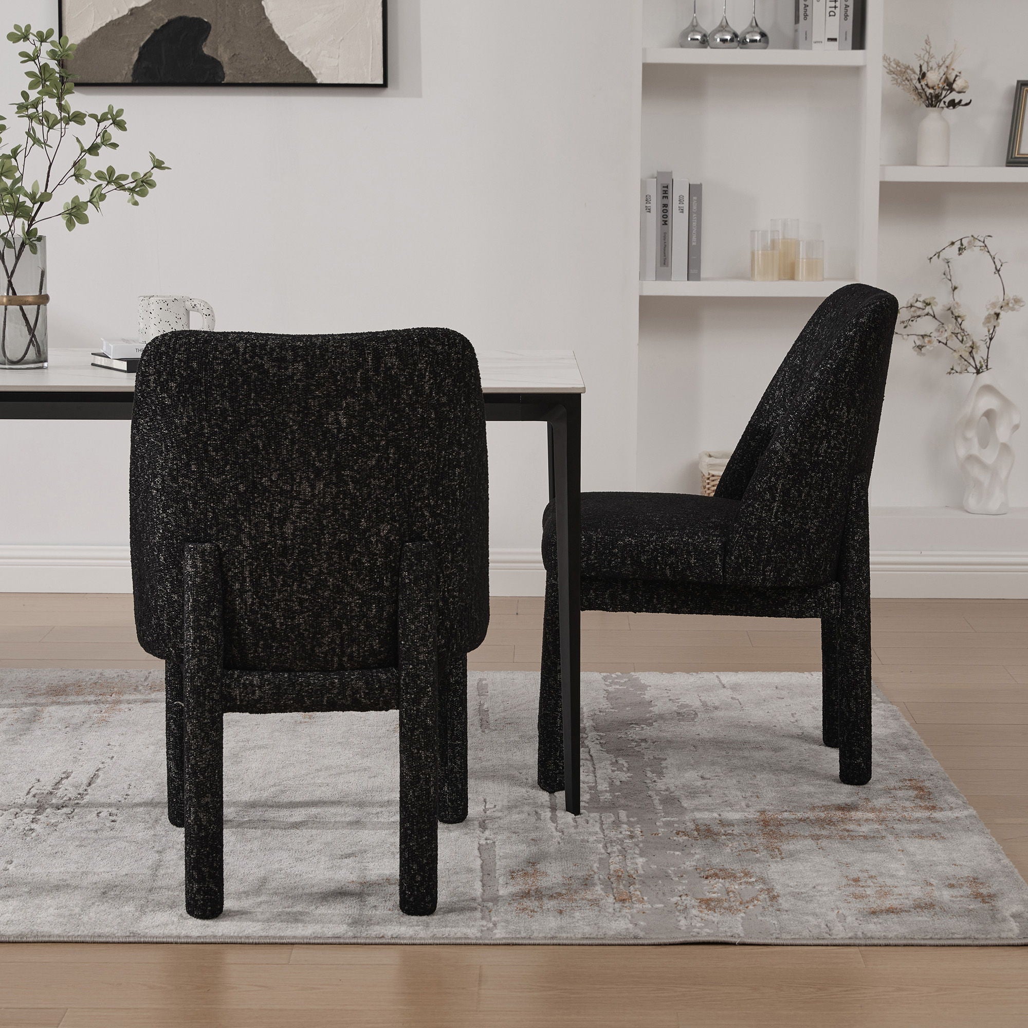Wide Minimalist Dining Chair