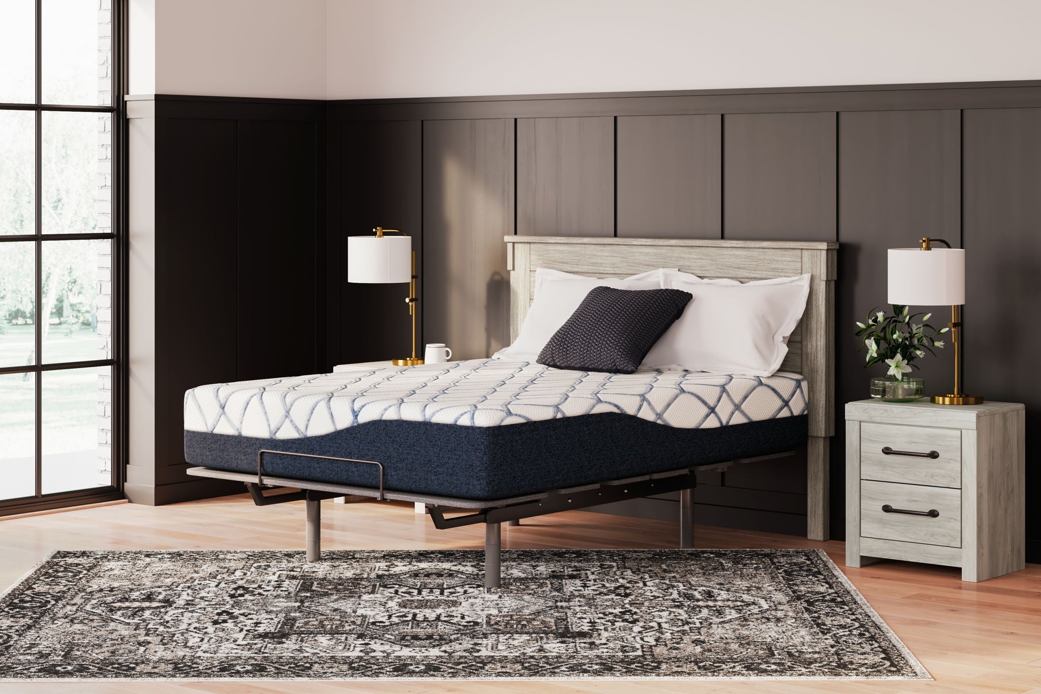 12 Inch Chime Elite 2.0 - California King Mattress - White / Blue