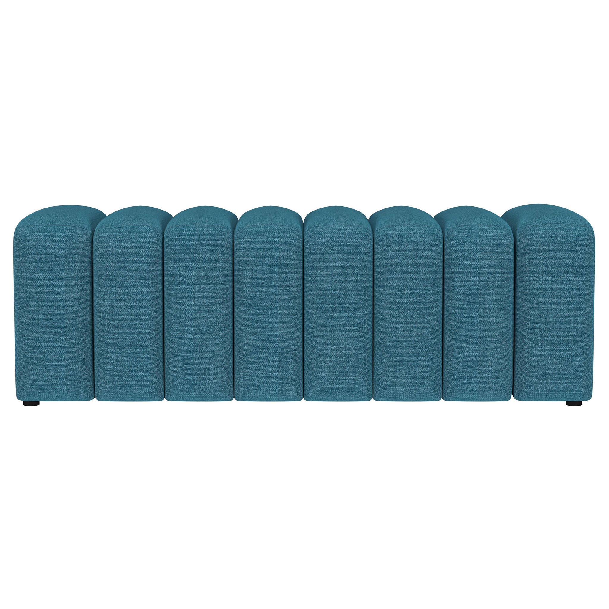 Modern Upholstered Tufted Accent Bench & Round Legs