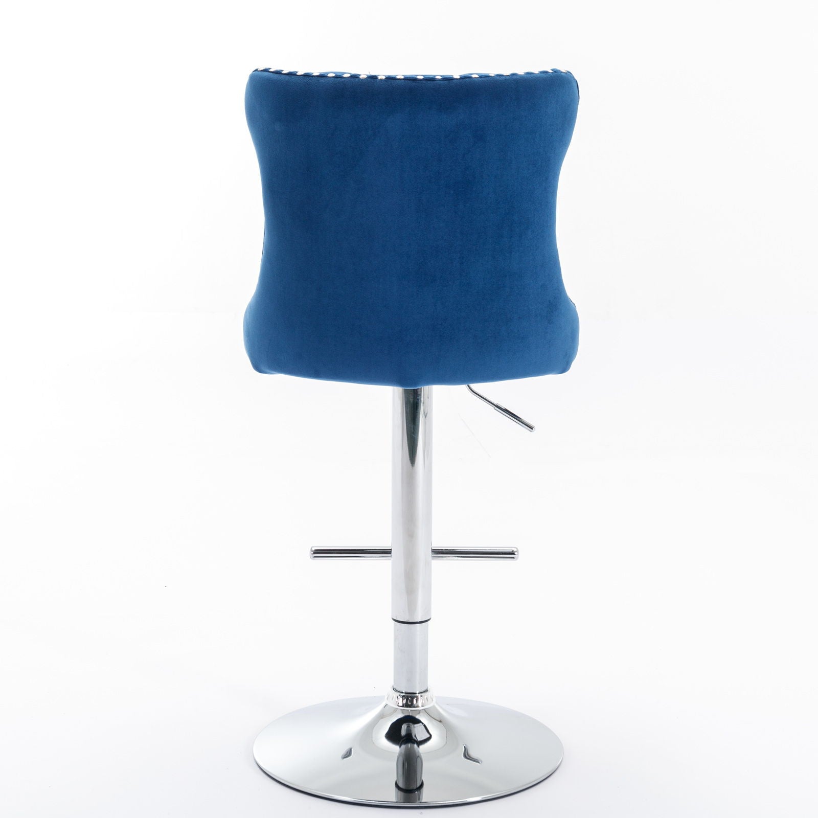 Swivel Barstools Adjusatble Seat Height From 25-33", Modern Upholstered Base Bar Stools With Backs Comfortable Tufted For Home Pub And Kitchen Island (Set of 2)