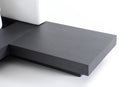Modrest Opal Modern Wenge & White Platform Bed
