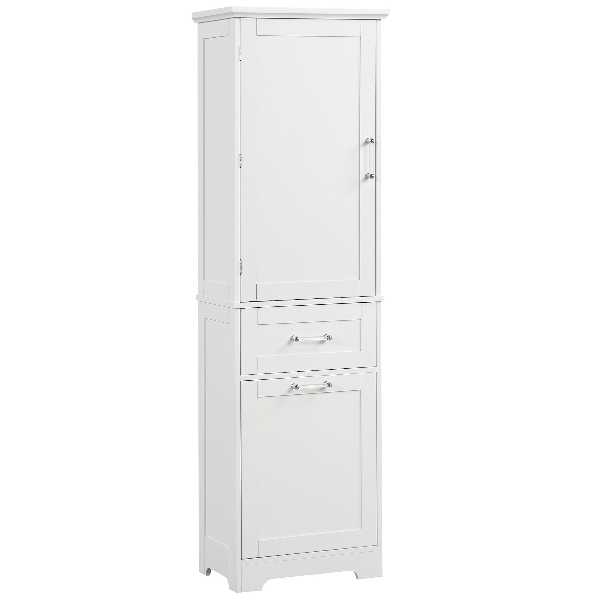 Tall Freestanding Bathroom Storage Cabinet With Adjustable Shelf And 2 Drawers