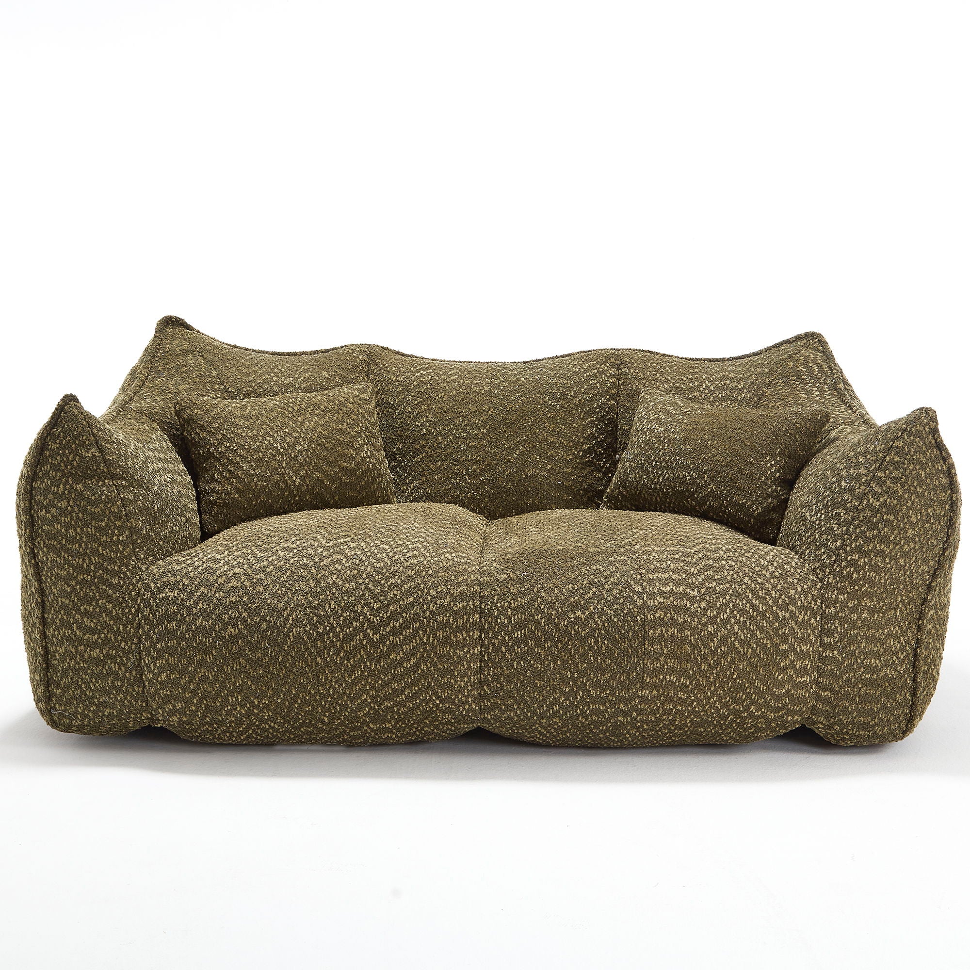 Comfortable Dual Beanbag Chair With High Resilience Foam Core For 2 People
