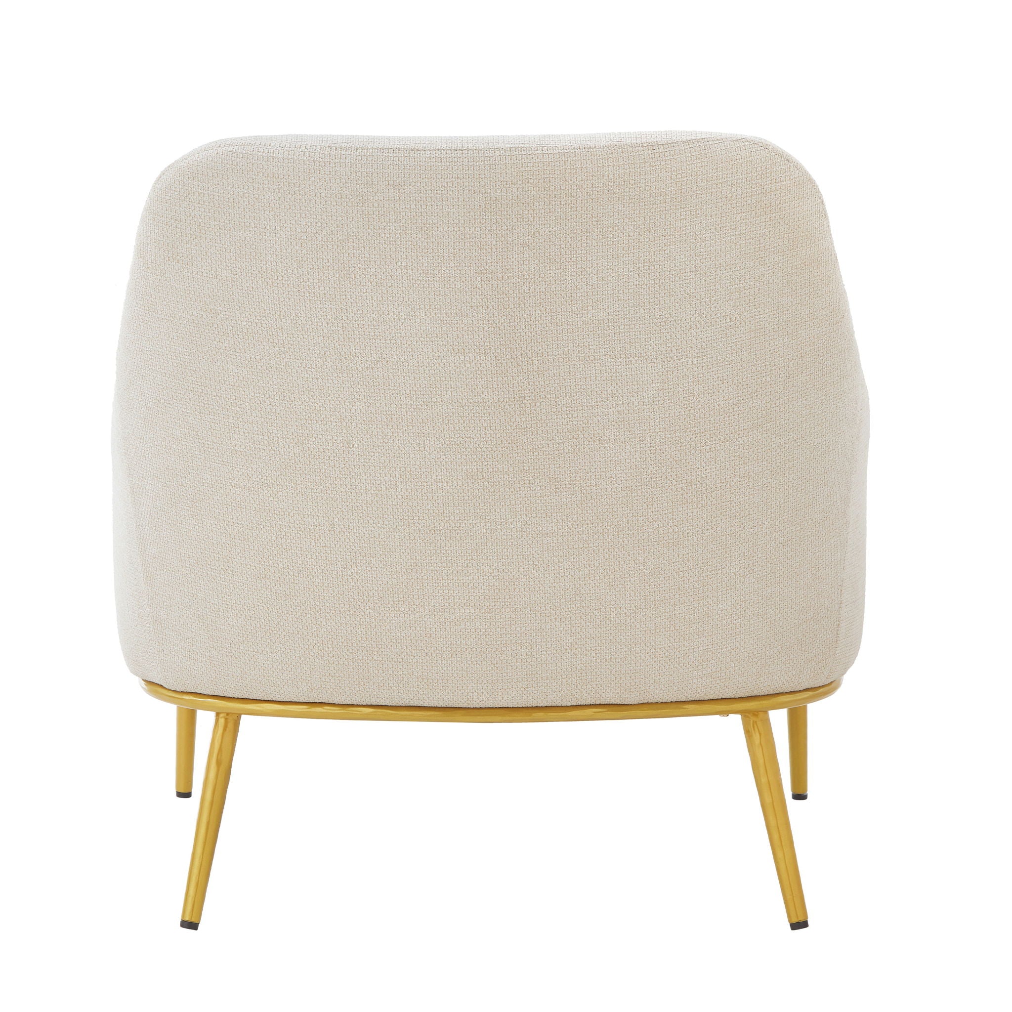 Modern Elegance Accent Chair With Curved Backrest