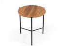 Modrest Bacone - Industrial Oak and Black Iron End Table