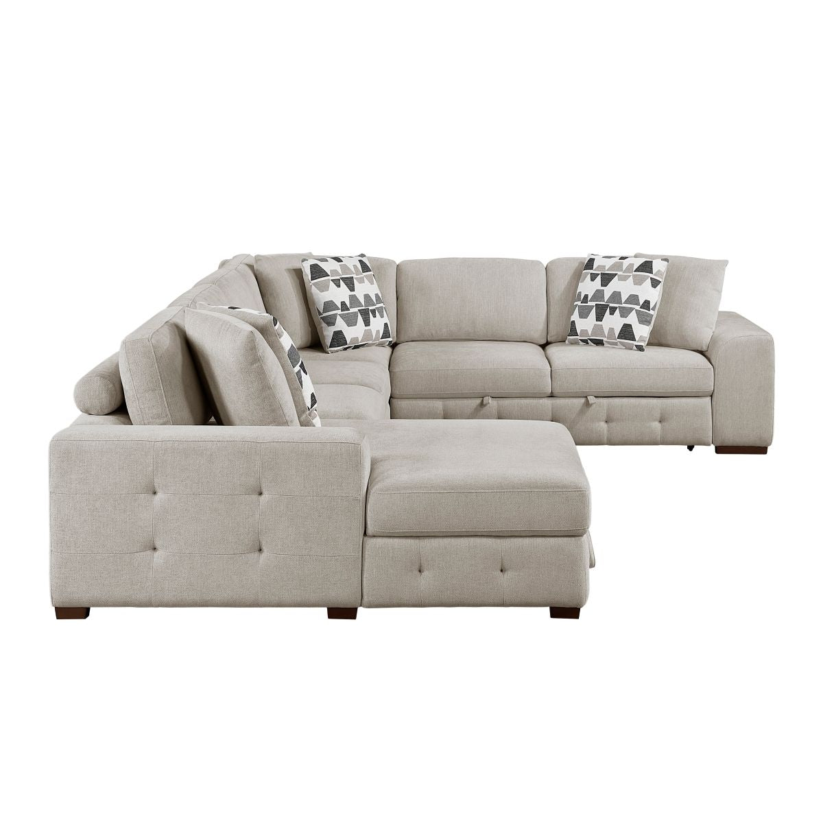 Raife - Sectional With Ottoman
