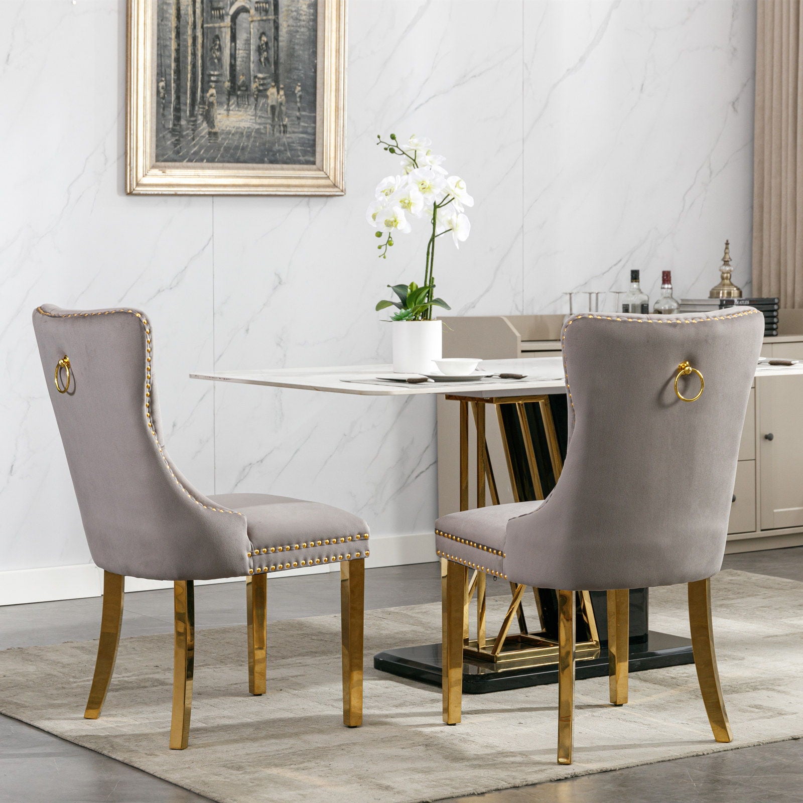 Nikki - Modern, High-End Tufted Dining Chair (Set of 2)