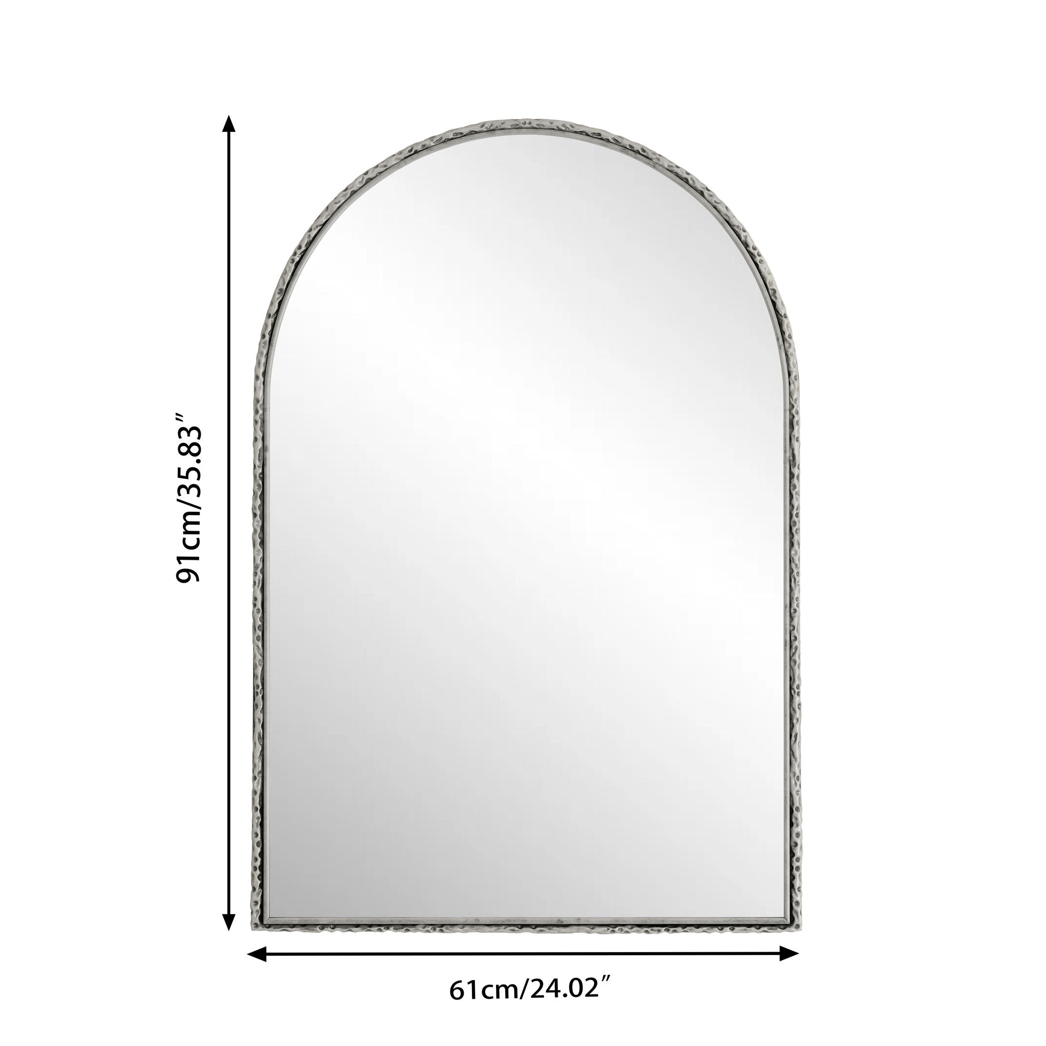 Arched Mirror With Shatterproof Glass