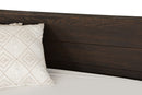 Modrest Selma Modern Dark Aged Oak Queen Bed