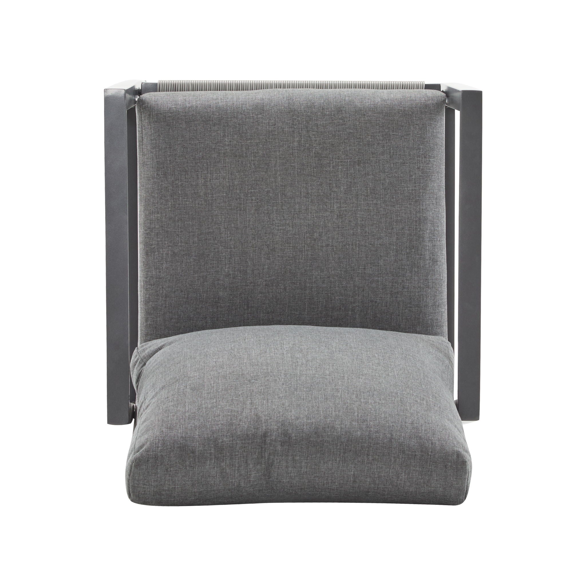 Modern Lounge Chair With Rope Accents And Cushions
