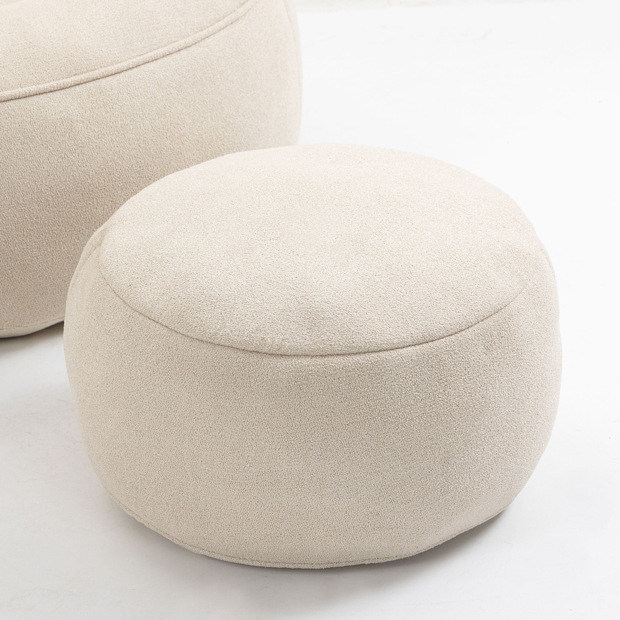 Bedding Bean Bag Sofa Chair High Pressure Foam With Footrest