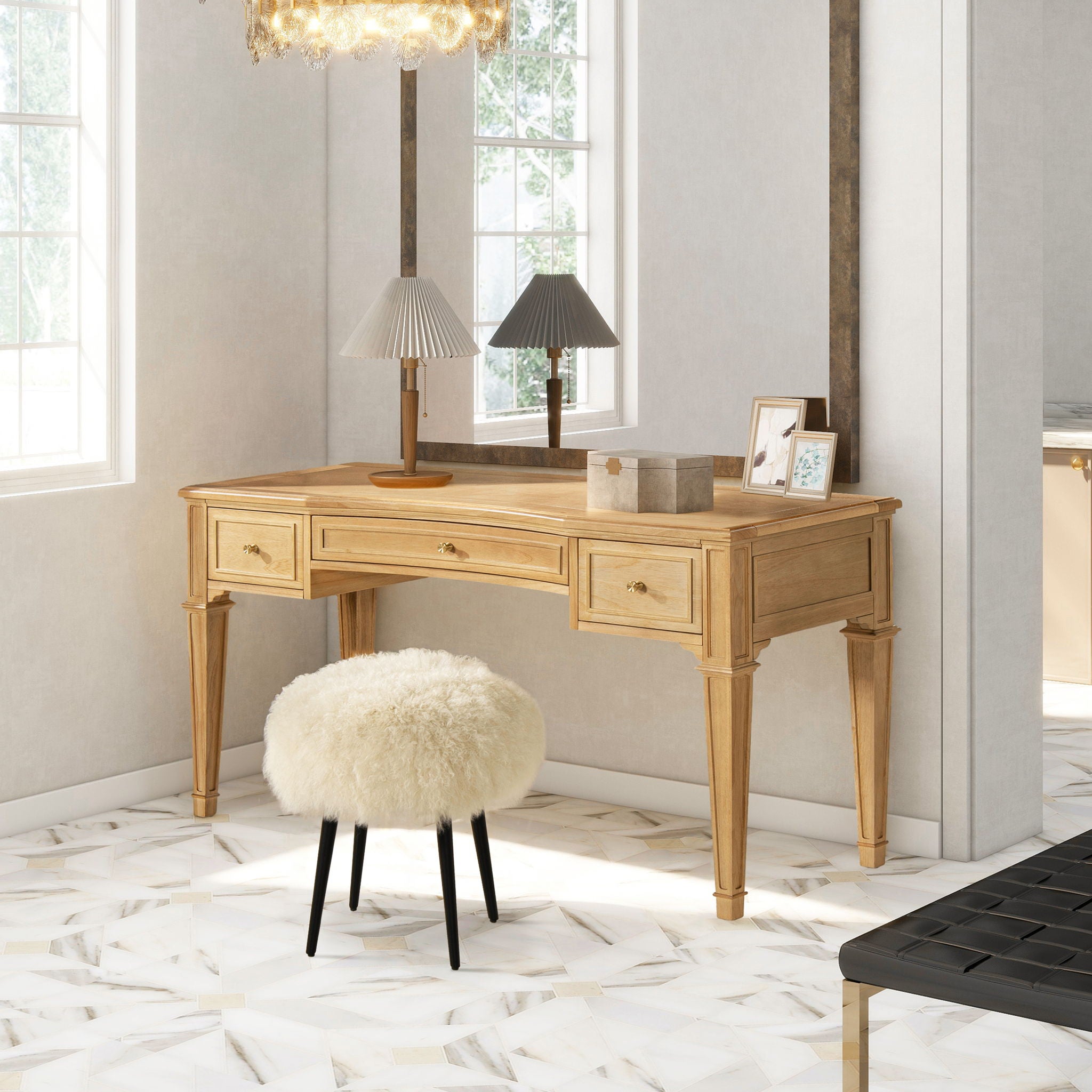 Dauphin - 3 Drawer Executive Desk