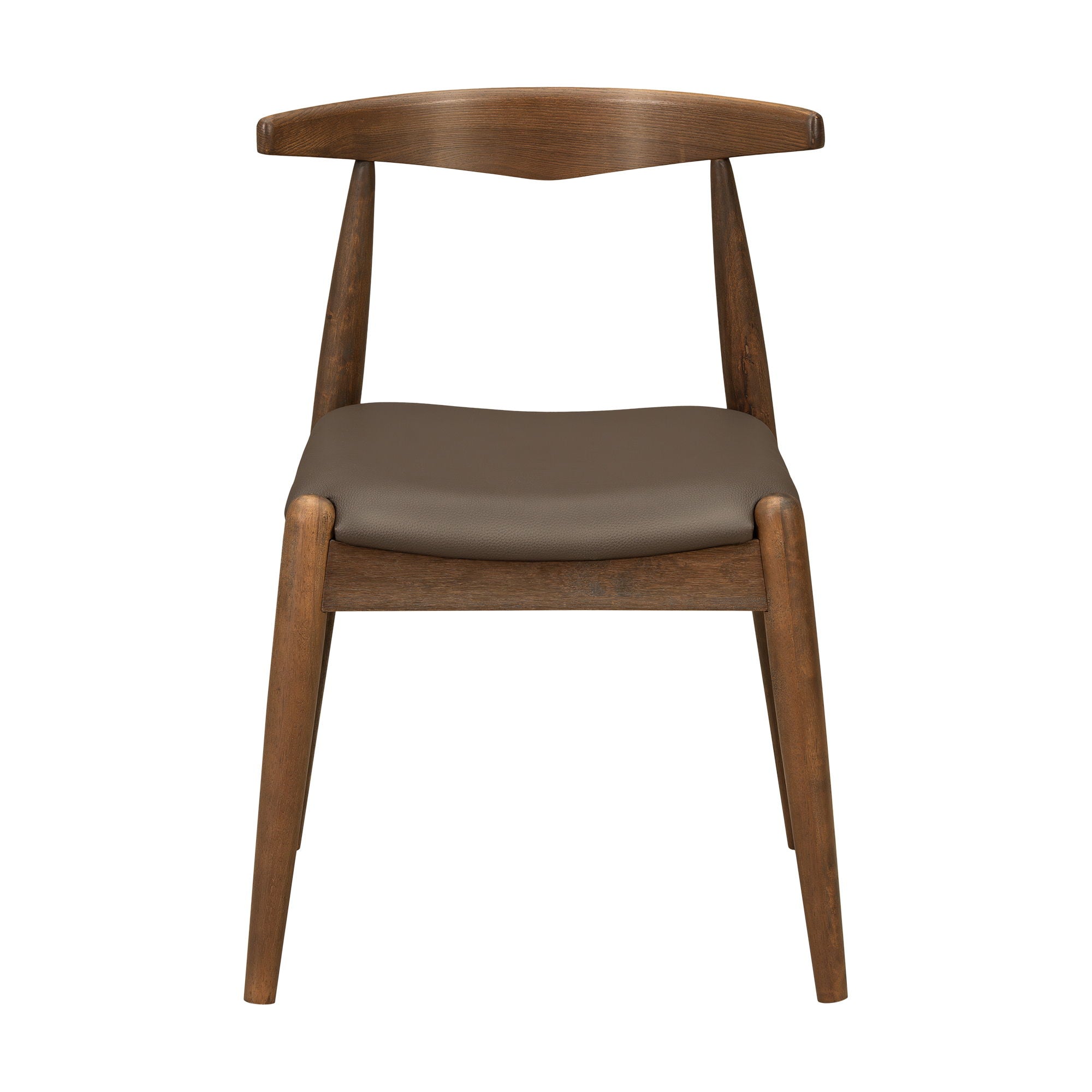 5 Piece Dining Set With 1 Table And 4 Upholstered Chairs - Brown / Walnut