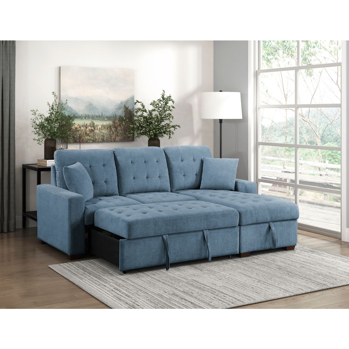 Waitsfield - Sectional With Chaise, Pull-Out Bed And Hidden Storage