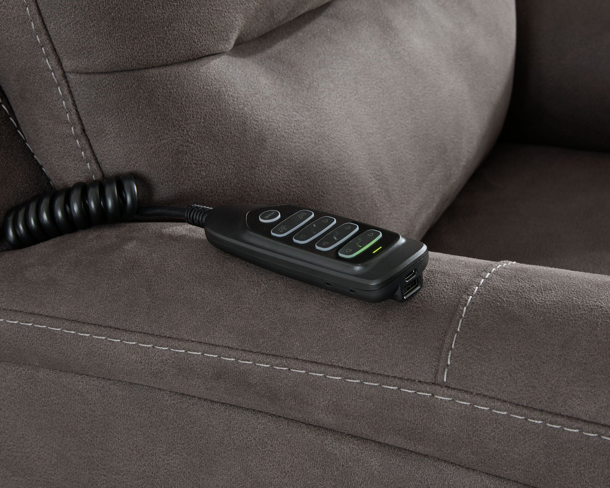 Snowfield - Power Lift Recliner - Gunmetal
