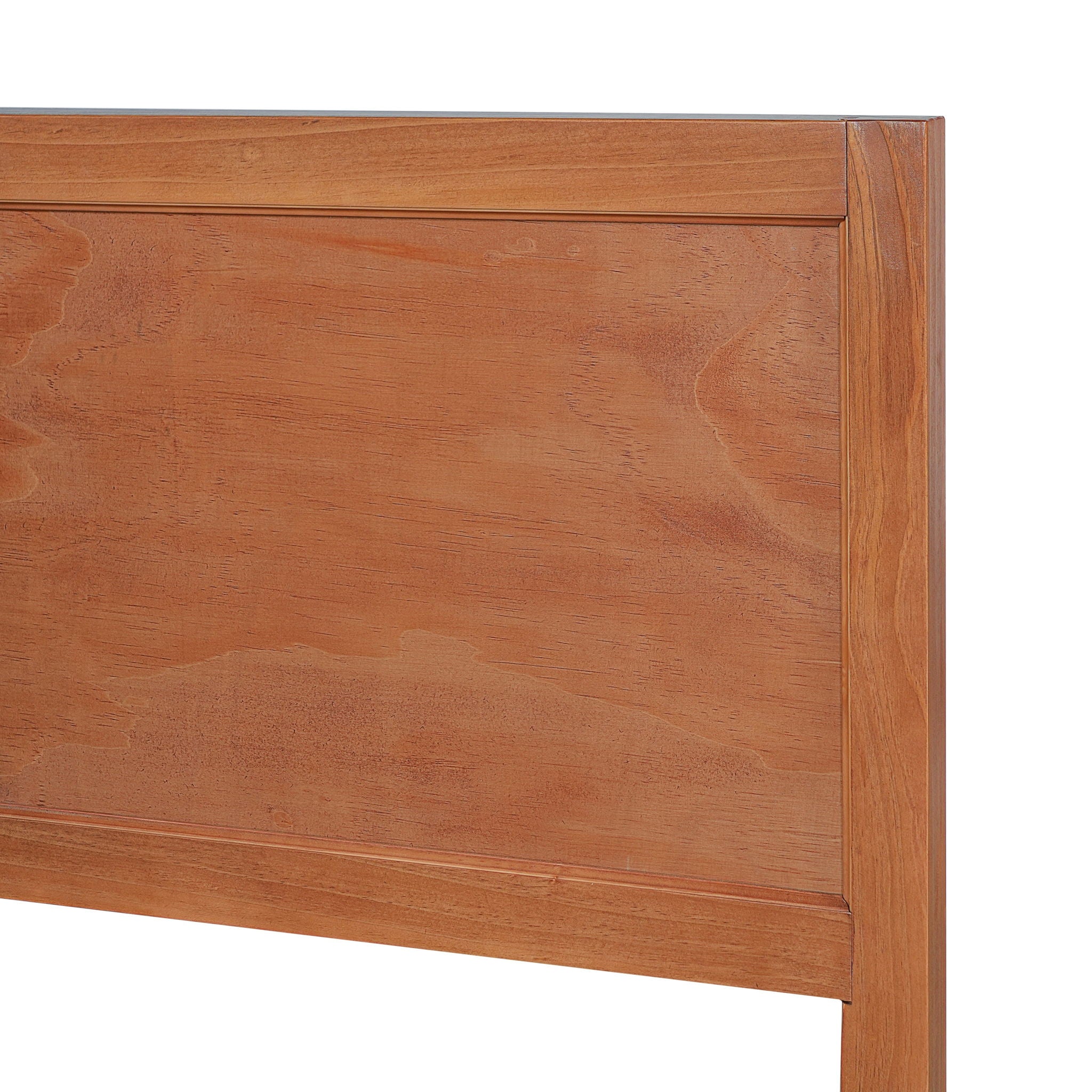 Classic Platform Bed Frame With Panel Headboard