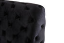 Modrest Legend Modern Black Velvet & Gold Bed