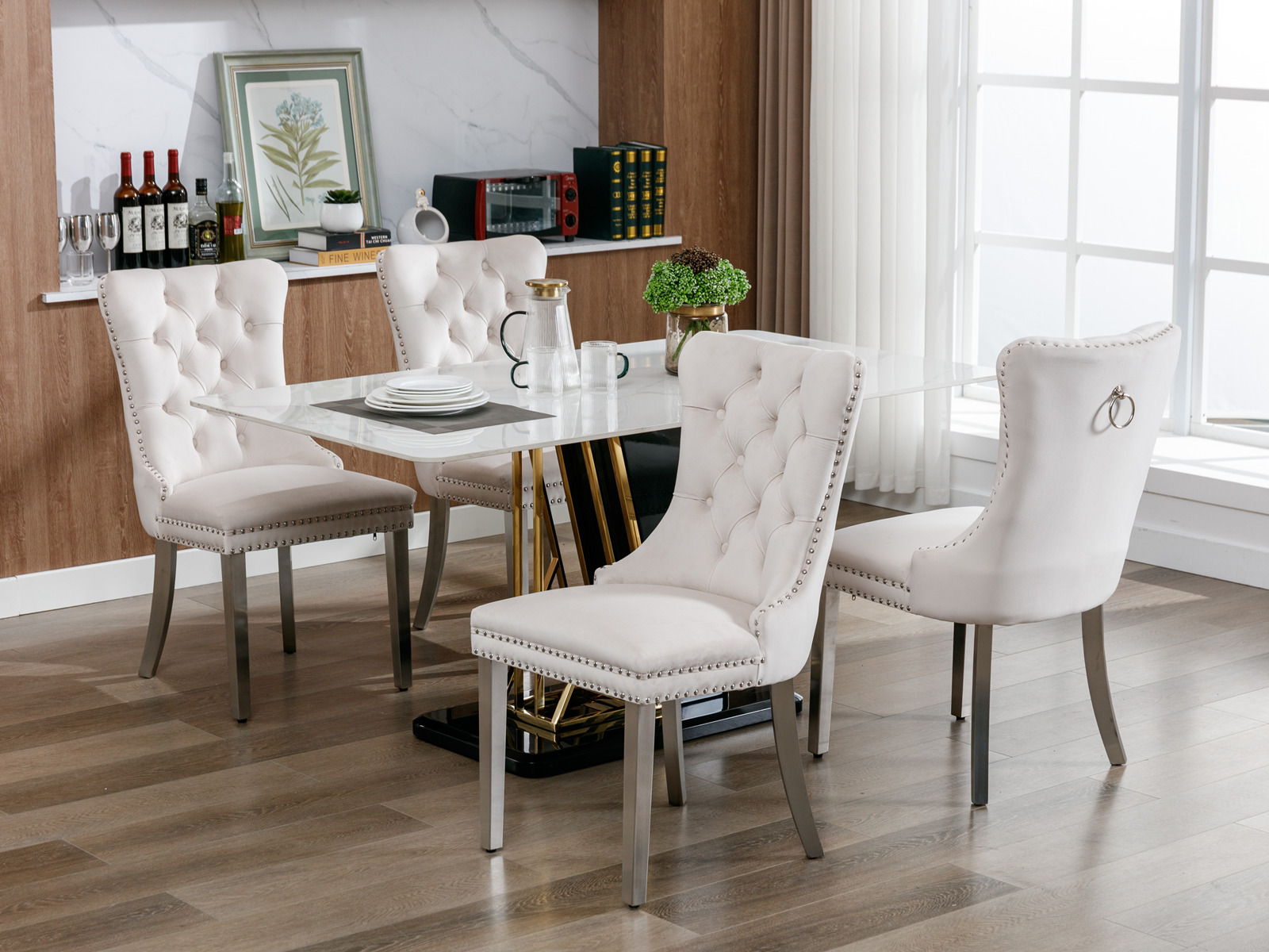 Nikki - Contemporary Upholstered Dining Chair (Set of 2)